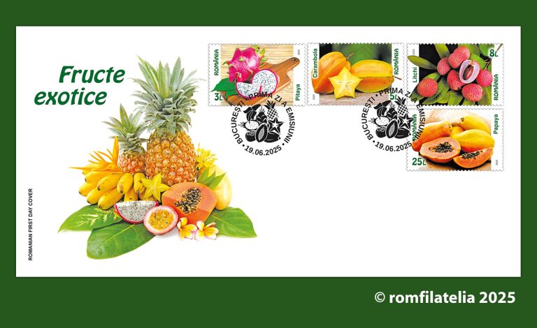 FRUCTE EXOTICE – Romfilatelia – O lume intr-un timbru
