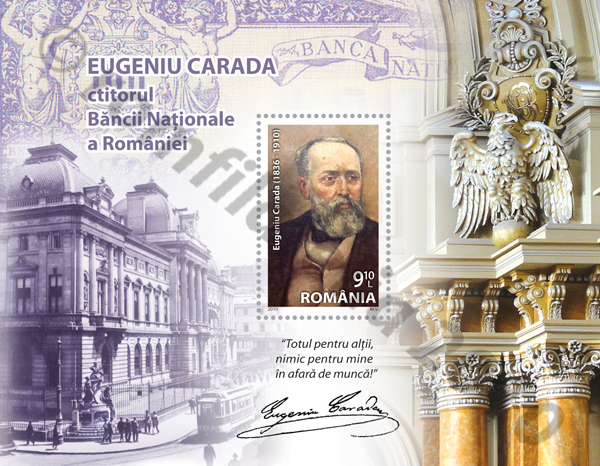 EUGENIU CARADA (1836-1910) – ctitorul Bãncii Naționale a României 1 EUGENIU CARADA (1836-1910) – ctitorul Bãncii Naționale a României