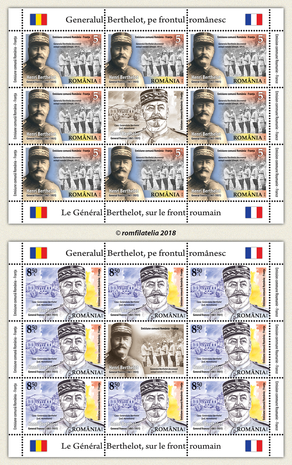 Emisiune comună România – Franța: GENERALUL BERTHELOT, PE FRONTUL ROMÂNESC 1 Emisiune comună România – Franța: GENERALUL BERTHELOT, PE FRONTUL ROMÂNESC