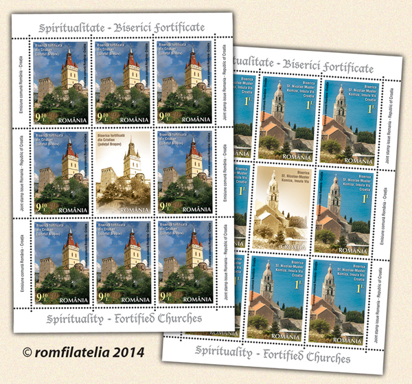 Emisiune comunã ROMÂNIA - CROAȚIA: Spiritualitate - Biserici fortificate 1 Emisiune comunã ROMÂNIA - CROAȚIA: Spiritualitate - Biserici fortificate