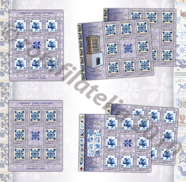Emisiune comunã România-Portugalia - CERAMICÃ – CAHLE ȘI AZULEJOS 1 Emisiune comunã România-Portugalia - CERAMICÃ – CAHLE ȘI AZULEJOS