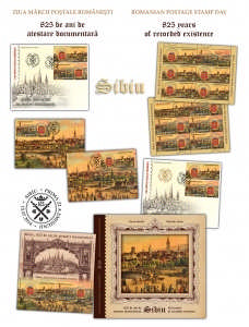 ZMPR - Sibiu, 825 de ani de atestare documentara_Romanian Postage Stamp Day - sibiu, 825 years of recorded existence