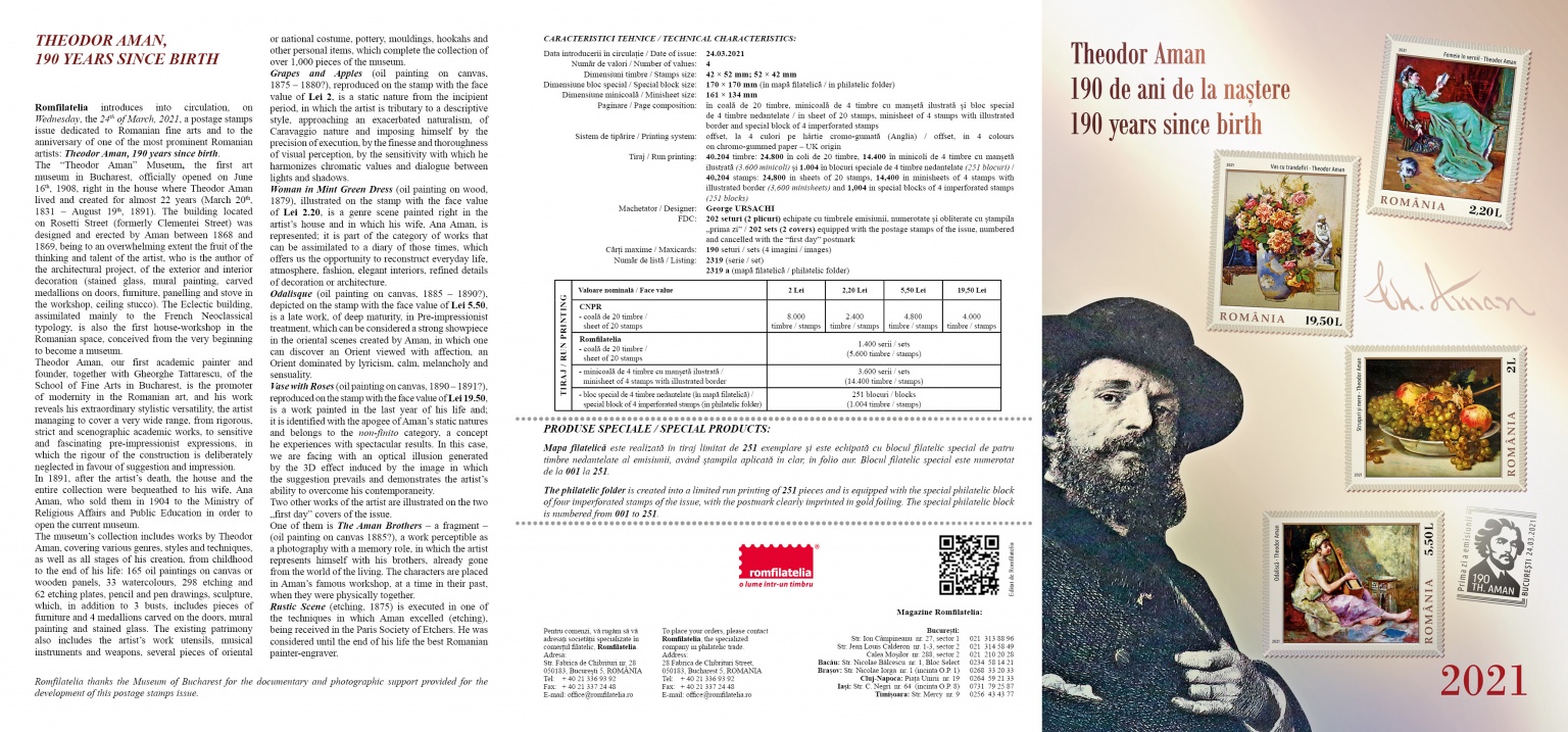 pliant Theodor Aman, 190 ani nastere_tript