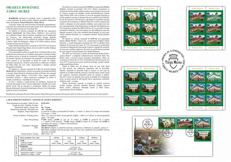 Pliant_Orasele Romaniei, Tg. Mures- ro