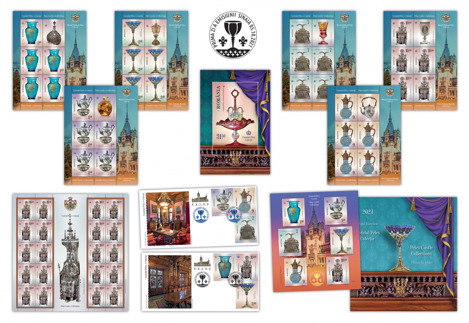 int tript mare pliant_castelul Peles, Colectii