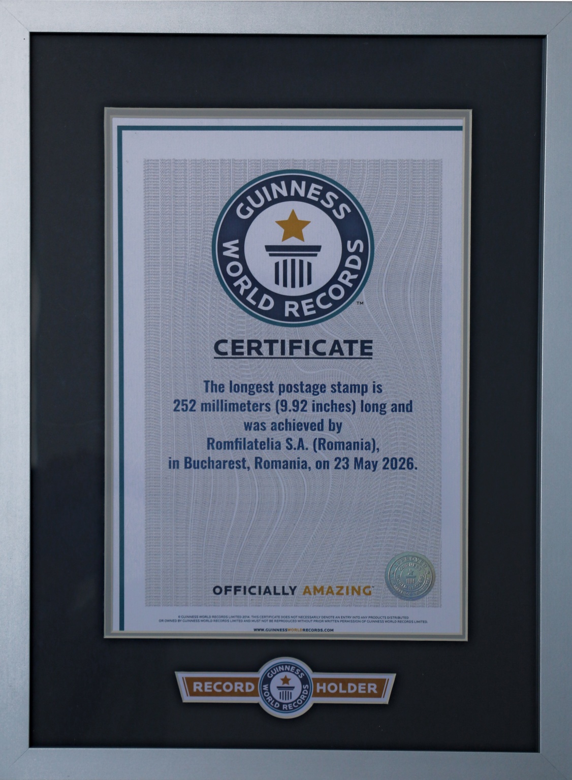 diploma record tb mare